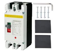 Wengart Disjoncteur Boîtier Moulé DC 180A - WGM1PV-250 - DC 500V (2 Pôles) - Protection Haute Performance pour Systèmes Solaires et Parcs de Batteries - Pouvoir de Coupure Professionnel