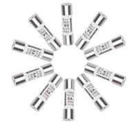 Wengart Lot de 10 fusibles cylindriques AC RT18-32 (RO15), 10 x 38 mm, AC500V, 8A 120 kA, forte capacité de commutation, peut protéger de manière fiable le circuit