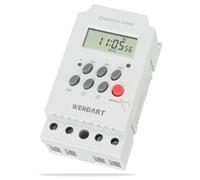 Wengart minuterie Interrupteur numérique LCD Alimentation minuterie programmable hebdomadaire KG316, AC230V 16A, éteignez Les appareils inutiles en Fonction du Temps défini pour réduire Les déchets