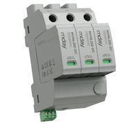 Wengart Parafoudre DC T1+T2 1000V Paratonnerre combiné PV 6,25kA (10/350) & 50kA Protection contre la foudre avec contact de signal à distance, Certifié TÜV pour installation photovoltaïque & onduleur