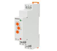 Wengart Relais Temporisé Multifonction TBT7-A2-10 Fonctions de Retard avec Indicateurs LED - Large Tension AC/DC 12V-240V - 2SPDT (2 Contacts Inverseurs) 16A - Montage sur Rail DIN