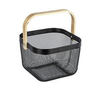 Wenko 1 Cintre, Bambou, Noir, 2,5 x 0,2 x 500 cm