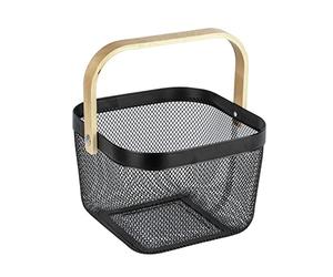 Wenko 1 Cintre, Bambou, Noir, 2,5 x 0,2 x 500 cm
