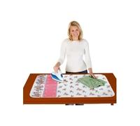 WENKO - 1273070500 FLEURS - COUVERTURE DE REPASSAGE - ZONE BLITZBÜGLER - REMBOURRAGE 4 MM - COTON - 100 X 65 CM