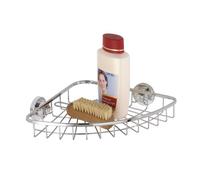 Wenko 17794100 Power-Loc Étagère d'Angle en Inox Bovino Petit Modèle