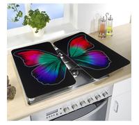 Wenko - 2 Couvre-plaques universel - Papillon nocturne