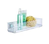 Wenko Étagère murale VL Quadro 38,5 cm – Vacuum‑Loc sans perçage – INOX brillant – jusqu'à 33 kg