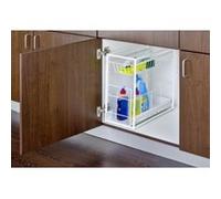 Wenko 2767010100 tablette coulissante 2 compartiments dimensions 47,5 x 24 x 28 cm