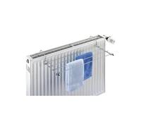 WENKO Sèche-Linge pour radiateur chromé, Métal chromé, 57 x 7.5 x 23 cm, Argent Brillant