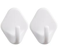 WENKO 4436013100 Losange Crochet Mural Plastique Blanc 2 x 3 x 4 cm 3 Pièces