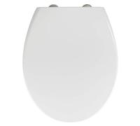 WENKO Abattant WC 2 en 1 Delos Family avec réducteur Enfant intégré | Lunette WC Enfant intégrée | Frein de Chute | Installation Facile | Duroplast antibactérien et résistant | 37,5 x 44,5 cm | Blanc