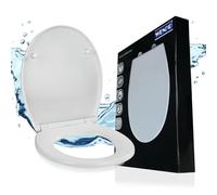 WENKO SIÈGE WC VORNO Abaissement automatique Couvercle WC Lunettes blanc Duroplast