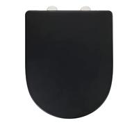 Siège de WC WENKO Exclusive n° 3 noir, en plastique thermodurci antibactérien