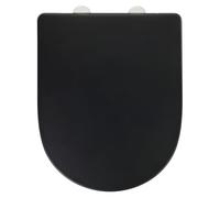Siège de WC WENKO Exclusive n° 3 noir, en plastique thermodurci antibactérien
