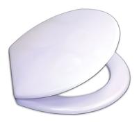 Wenko Abattant WC Prima 152004100 - MDF, fixation acier inox, 37 x 41 cm, blanc