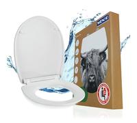 Siège WC Yak avec surface brillante Abaissement automatique Siège WC Salle de bains