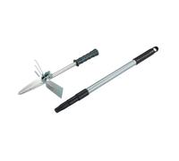 Multi Aides de jardinage 7in1 Râteau désherber pelle mesurer scier biner planter