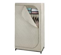 Wenko - Armoire penderie 1 étagère en tissu BALANCE - L. 90 x H. 160 cm - Taupe