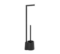 Wenko Avola porte-papier toilette avec brosse wc noir 23804100