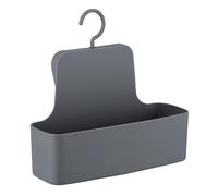 WENKO Serviteur de douche Barcelona anthracite - Tablette de rangement de douche, panier mural, absolument incassable, Plastique (TPE), 26 x 24 x 9 cm, Anthracite
