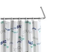 WENKO équerre barres universelles chrome ø 20 mm baignoire douche rideau coins salle de bain