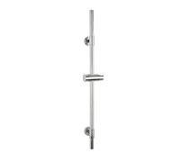 WENKO Barre de Douche Basic | Barre pour Douche ou Baignoire en INOX avec Support pour Pomme de Douche et Support Mural Coulissant | 1,9x66cm | Chrome