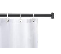 WENKO Barre de douche télescopique en acier inoxydable 110-185cm Rideau de douche Luz