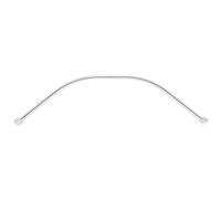 Wenko Barre de douche télescopique arrondie pour douche d'angle chrome 80x80-90x90 cm