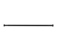 WENKO Barre de Douche télescopique Noir 70-115 cm - Tringle pour Rideau de Douche, Aluminium, 2 x 2 cm, Noir
