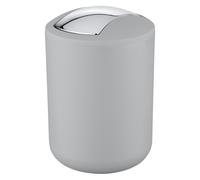 Wenko Poubelle Brasil – Mini poubelle 2 L, 14×21×14 cm, Gris