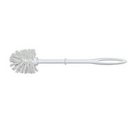 WENKO Brosse de Rechange avec Manche en Plastique Blanc, Set de 3 - Porte-Brosse WC, Plastique, 8 x 37 x 8 cm, Blanc