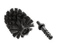 WENKO Brosse de Rechange pour Ensemble WC Noir Ø 7,5 cm Set de 4 Set de 4 Noir