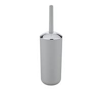 WENKO Brosse WC Brasil Gris - Porte-Brosse WC incassable, Plastique (TPE), 10 x 37 x 10 cm, Gris