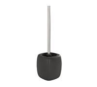WENKO Brosse WC Faro Noir céramique - Porte-Brosse WC, Céramique, 12 x 40 x 12 cm, Noir