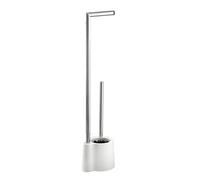 Wenko Avola porte-papier toilette avec brosse wc blanc 22989100
