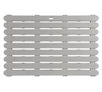 WENKO Caillebotis de Douche Beige | Tapis de Bain Antidérapant Intérieur/Extérieur | Salle de Bain, Piscine | Plastique | 80x3x50