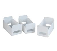 Organisateur Placard Cuisine - WENKO - Lot de 3 - Blanc - Plastique - Synthétique - Rectangulaire