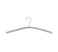 WENKO Cintre Noblesse Argent Mat, Acier Inoxydable, 46 x 16 x 1.5 cm, Argent Mat