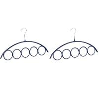 WENKO Cintre pour écharpes Olympia, Métal chromé, 42 x 23 x 1.5 cm, Argent Brillant (Lot de 2)