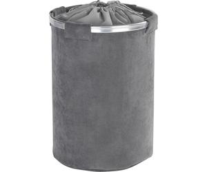 WENKO Collecteur de linge CORDOBA Gris 68 L Corbeille Boîte Sac Rangement Trieur Salle de bain