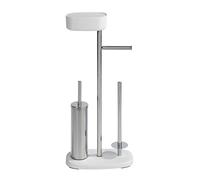 Wenko Rivazza porte-papier toilette avec brosse wc blanc 24420100