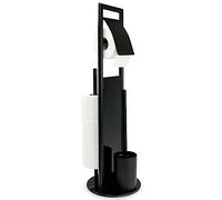 Wenko Ravina porte-papier toilette avec brosse wc noir 24982800