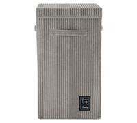 WENKO Corbeille à linge CORA Gris 63 L Boîte de collection Sac Coffre Trieur Salle de bain WC invités