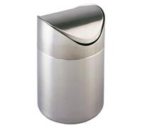 WENKO Cosmétique Couvercle basculant Poubelle Déchets Salle de bain OTRANTO 3 L Acier inox Cuisine