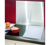 WENKO Crédence cuisine inox, fond de hotte inox, Acier Inox, 56x47 cm, Mat