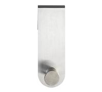 WENKO Crochet Celano acier inox - Crochet de salle de bain, Acier inoxydable, 4 x 12.5 x 5 cm, Mat