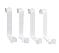 WENKO WENKO Crochet porte-manteaux, lot de 4, blanc Quantité:1