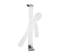WENKO Crochet de Porte Boy Mat Acier INOX, Acier Inoxydable, 8 x 15 x 2.5 cm, Mat