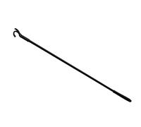 WENKO Crochet de Suspension Herkules, Perche à décrocher Les vêtements, Accessoire pour système télescopique réglable Herkules en Acier, Crochet et poignée en Plastique, 3 x 76 x 1 cm, Noir