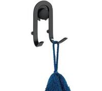 Crochet mural porte serviette indus Classic - Noir